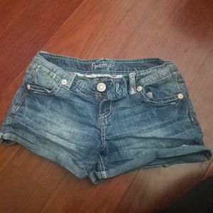 Denim shorts